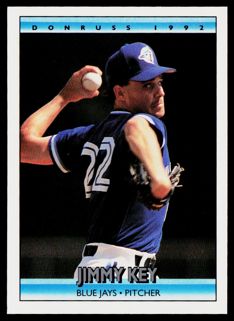 Jimmy Key 1992 Donruss #219 Toronto Blue Jays