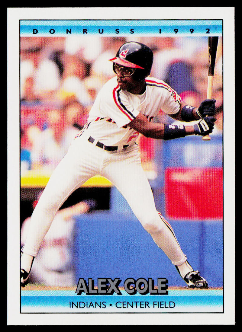 Alex Cole 1992 Donruss #220 Cleveland Indians