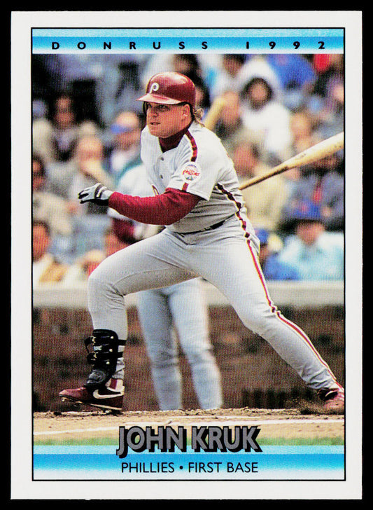 John Kruk 1992 Donruss #230b Philadelphia Phillies