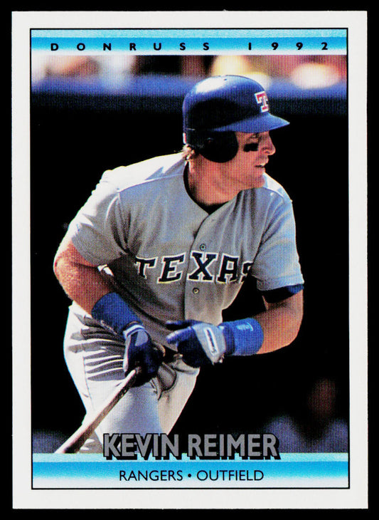 Kevin Reimer 1992 Donruss #251b Texas Rangers