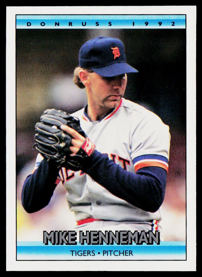 Mike Henneman 1992 Donruss #253b Detroit Tigers
