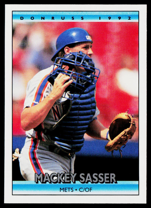 Mackey Sasser 1992 Donruss #256 New York Mets