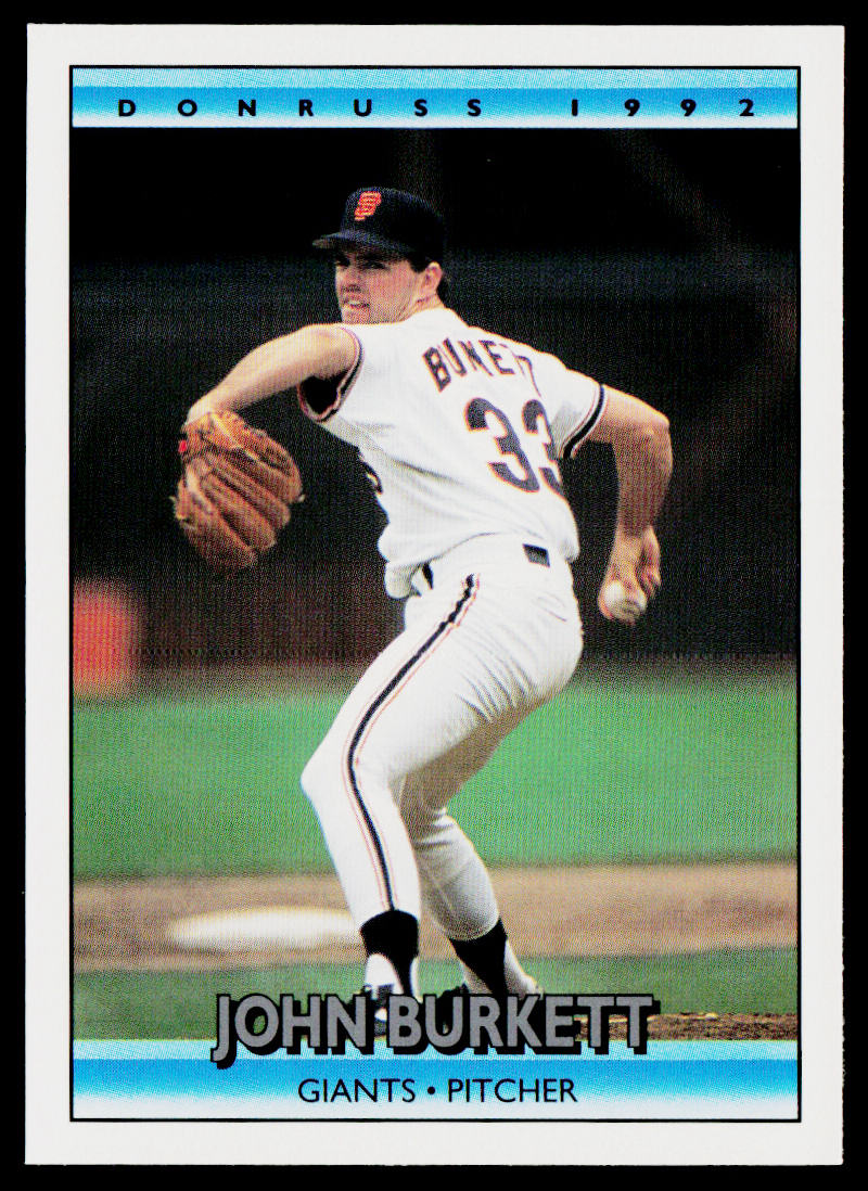 John Burkett 1992 Donruss #257 San Francisco Giants