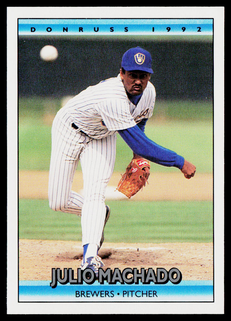 Julio Machado 1992 Donruss #262 Milwaukee Brewers