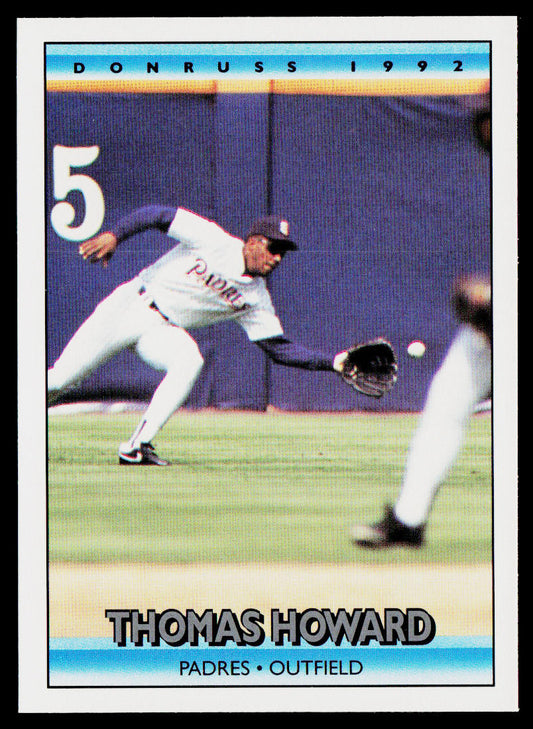 Thomas Howard 1992 Donruss #266 San Diego Padres