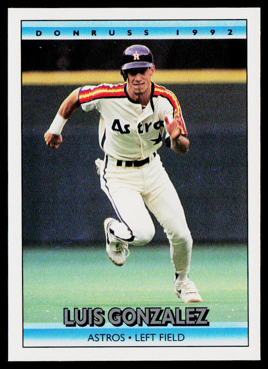 Luis Gonzalez 1992 Donruss #270 Houston Astros