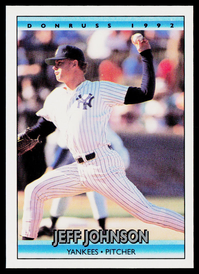 Jeff Johnson 1992 Donruss #275b New York Yankees