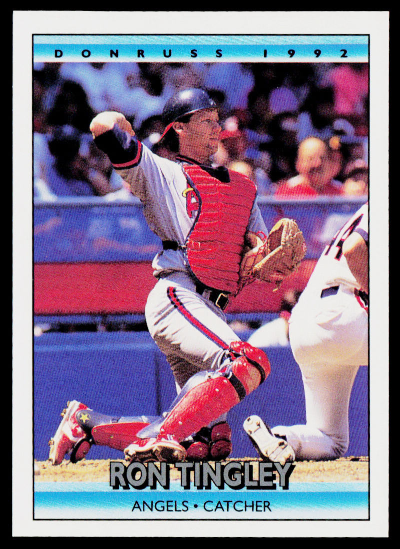 Ron Tingley 1992 Donruss #287b California Angels
