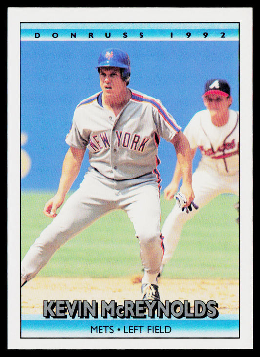Kevin McReynolds 1992 Donruss #288b New York Mets