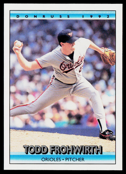 Todd Frohwirth 1992 Donruss #317 Baltimore Orioles