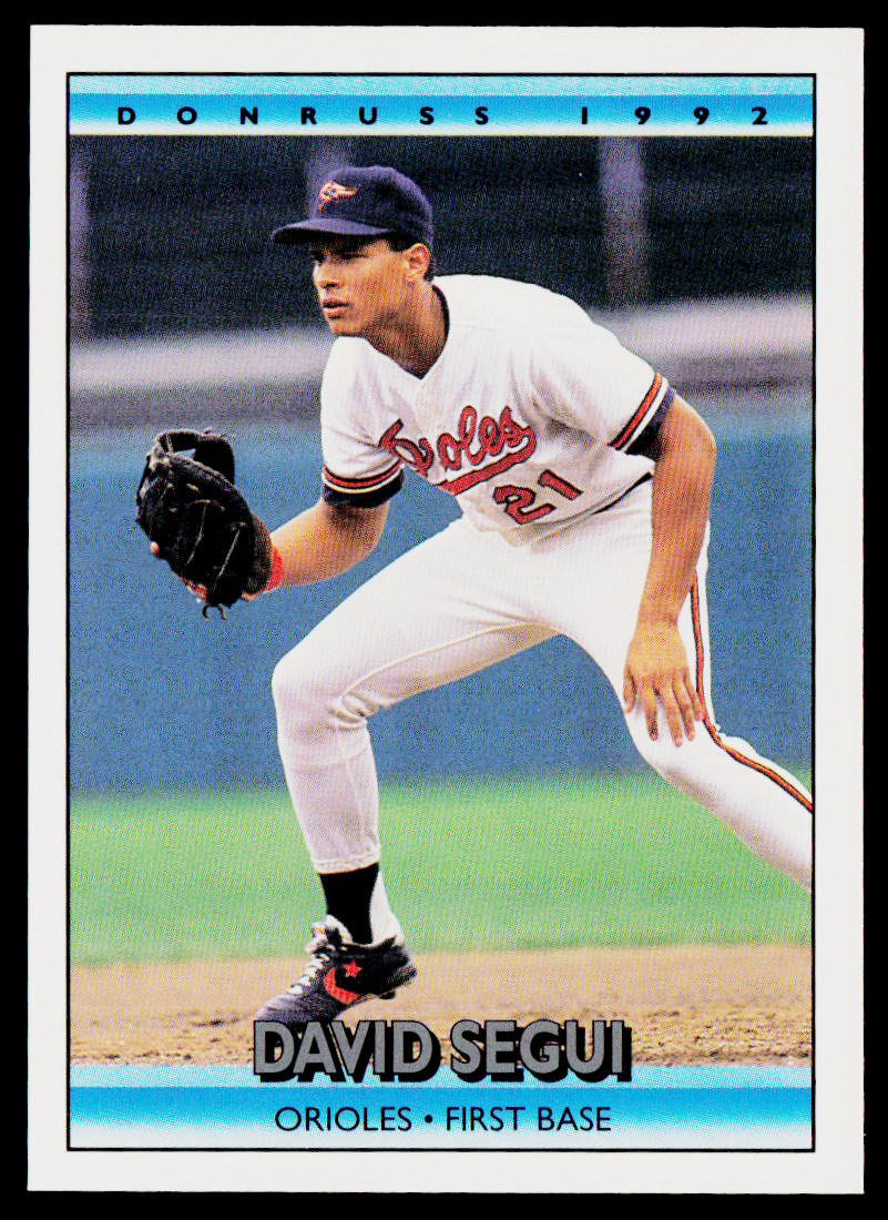 David Segui 1992 Donruss #321b Baltimore Orioles