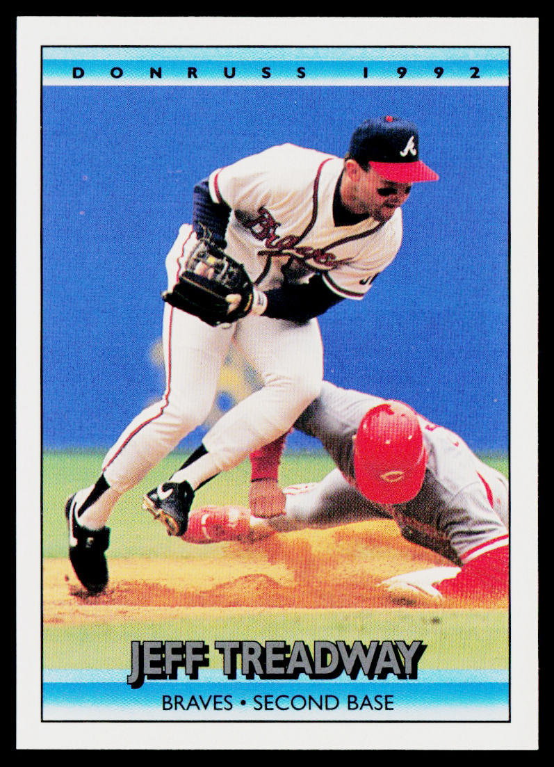 Jeff Treadway 1992 Donruss #324b Atlanta Braves