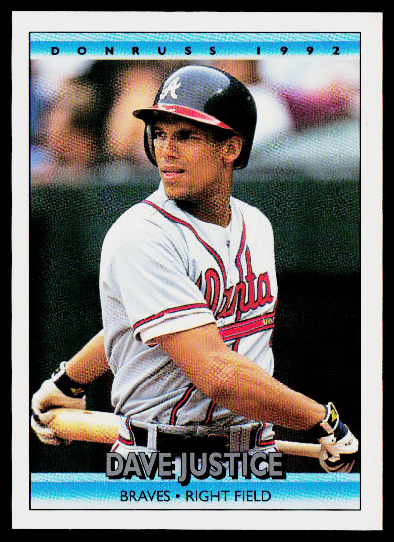 Dave Justice 1992 Donruss #327 Atlanta Braves