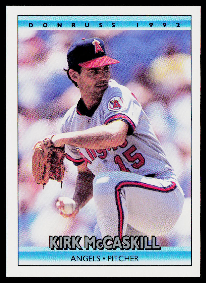 Kirk McCaskill 1992 Donruss #340b California Angels