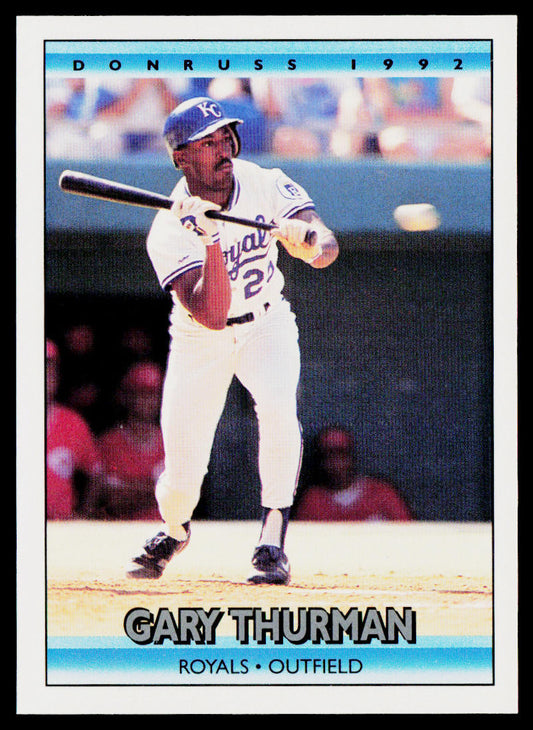 Gary Thurman 1992 Donruss #346b Kansas City Royals
