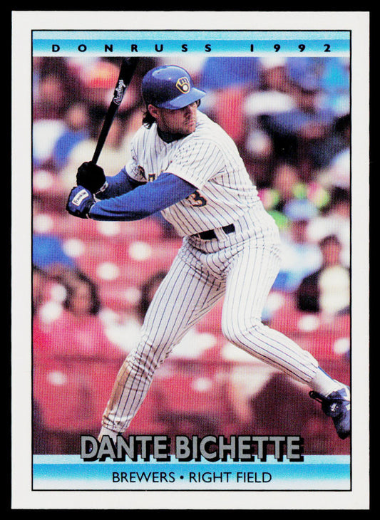 Dante Bichette 1992 Donruss #347 Milwaukee Brewers