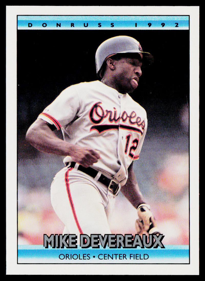 Mike Devereaux 1992 Donruss #354b Baltimore Orioles