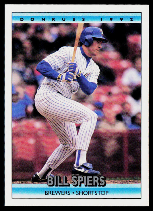 Bill Spiers 1992 Donruss #364 Milwaukee Brewers