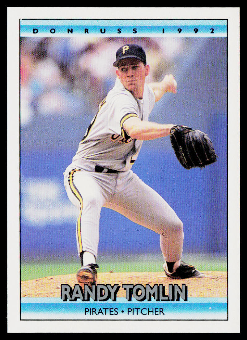 Randy Tomlin 1992 Donruss #367b Pittsburgh Pirates