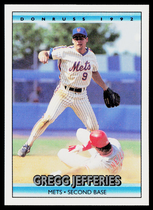 Gregg Jefferies 1992 Donruss #372b New York Mets