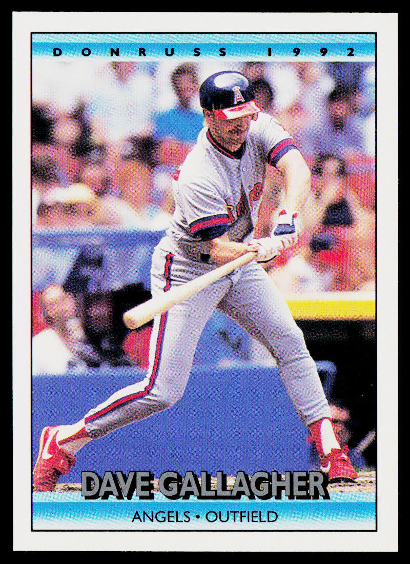 Dave Gallagher 1992 Donruss #377b California Angels