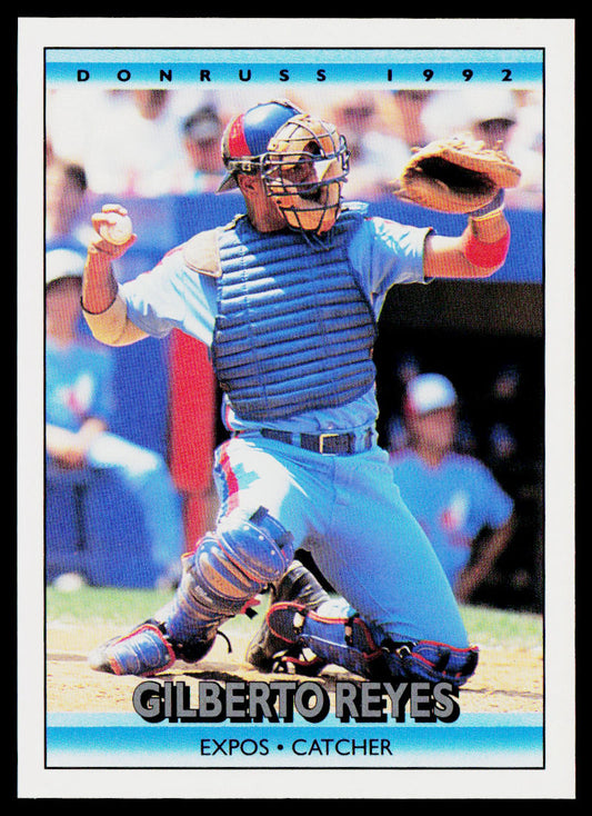 Gilberto Reyes 1992 Donruss #381b Montreal Expos