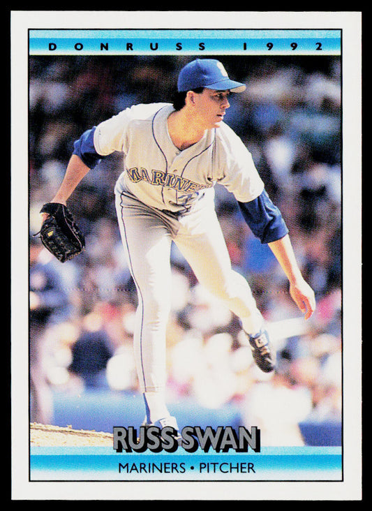 Russ Swan 1992 Donruss #382 Seattle Mariners