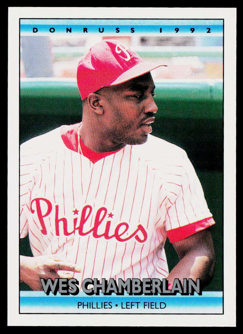 Wes Chamberlain 1992 Donruss #384 Philadelphia Phillies