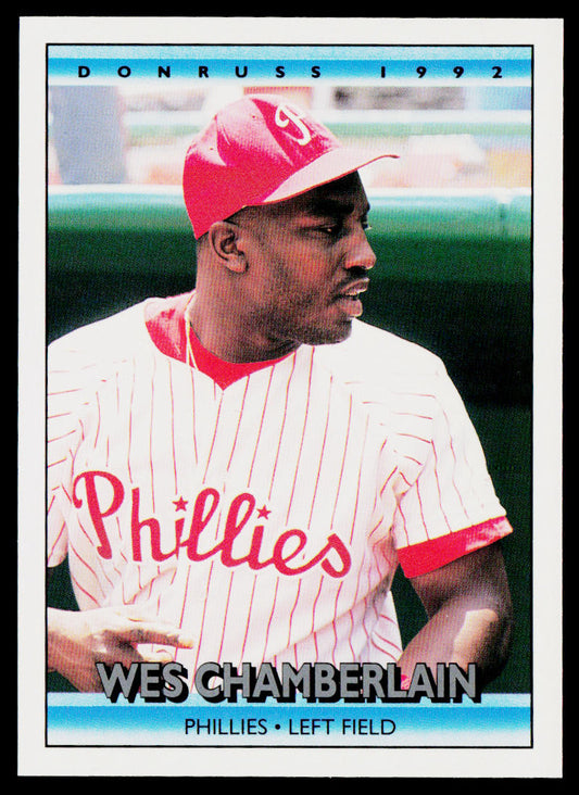 Wes Chamberlain 1992 Donruss #384 Philadelphia Phillies