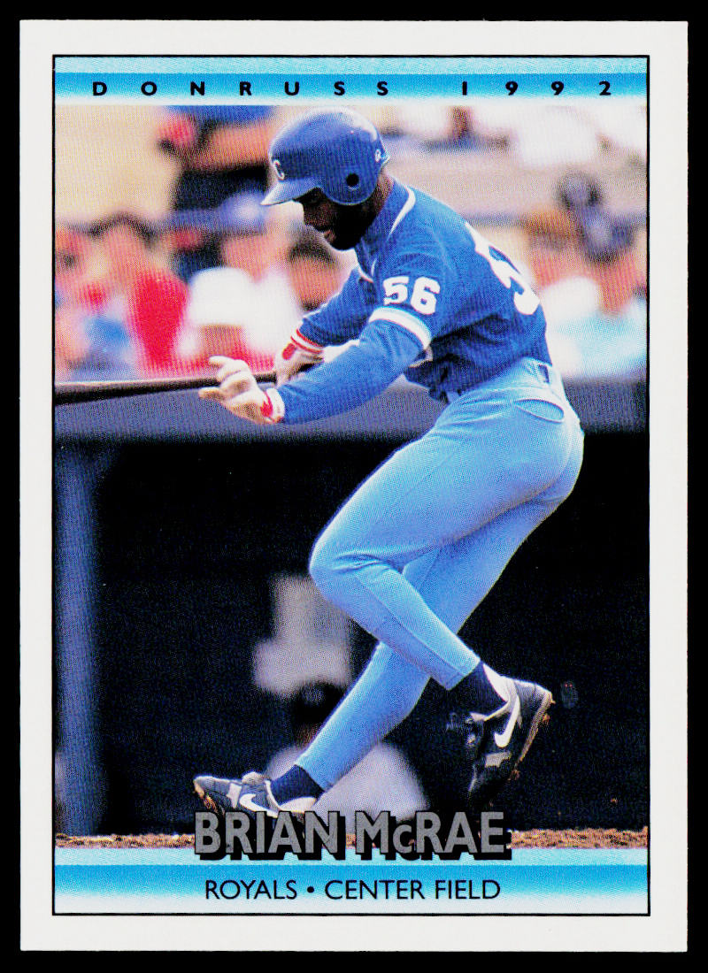 Brian McRae 1992 Donruss #387 Kansas City Royals