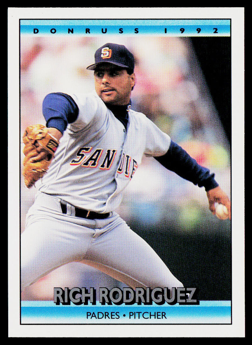Rich Rodriguez 1992 Donruss #388b San Diego Padres