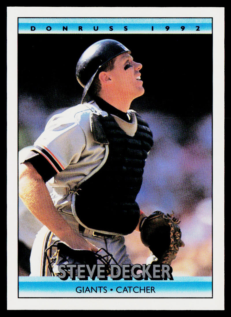 Steve Decker 1992 Donruss #389b San Francisco Giants