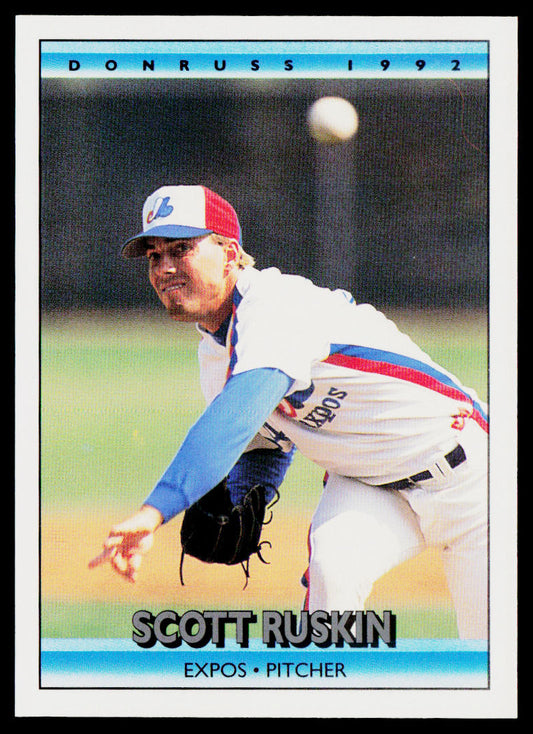 Scott Ruskin 1992 Donruss #394 Montreal Expos