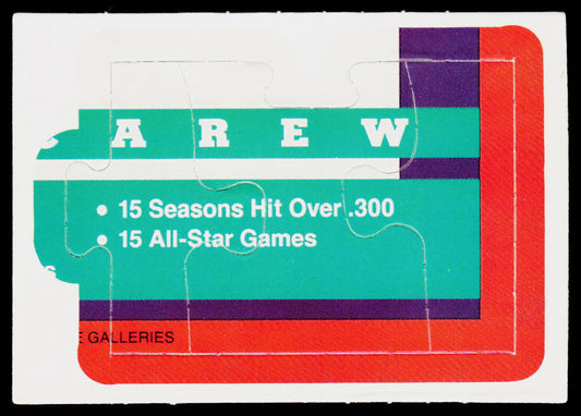 Rod Carew 1992 Donruss Rod Carew Puzzle #61-63 Minnesota Twins