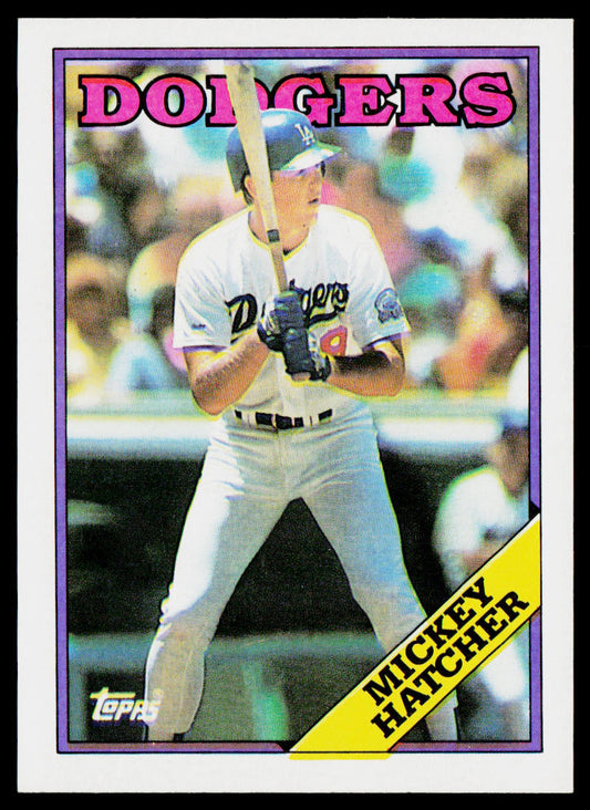 Mickey Hatcher 1988 Topps #607 Los Angeles Dodgers