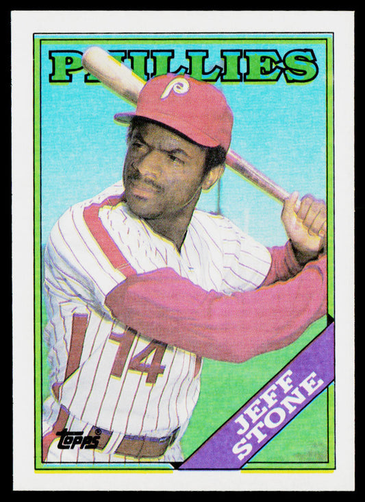 Jeff Stone 1988 Topps #154 Philadelphia Phillies