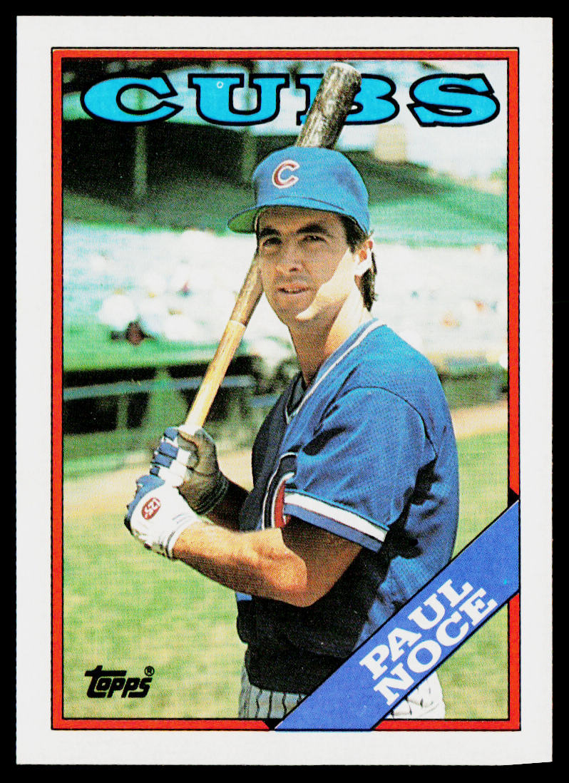 Paul Noce 1988 Topps #542 Chicago Cubs