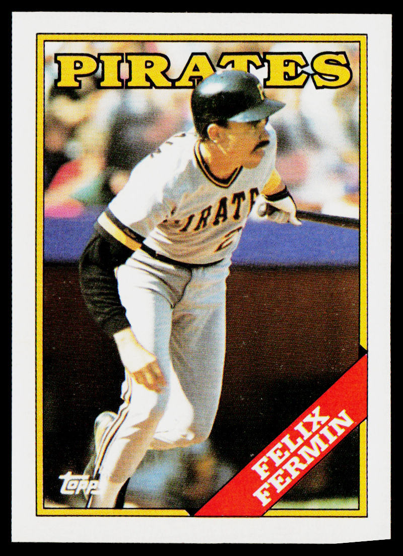 Felix Fermin 1988 Topps #547 RC Pittsburgh Pirates