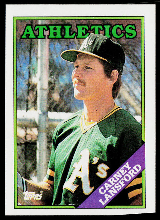 Carney Lansford 1988 Topps #292 Oakland Athletics
