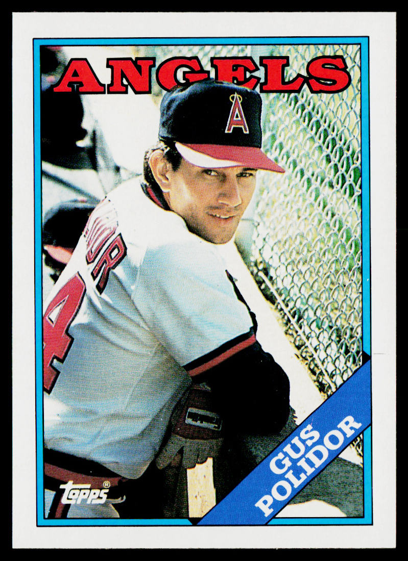 Gus Polidor 1988 Topps #708 California Angels