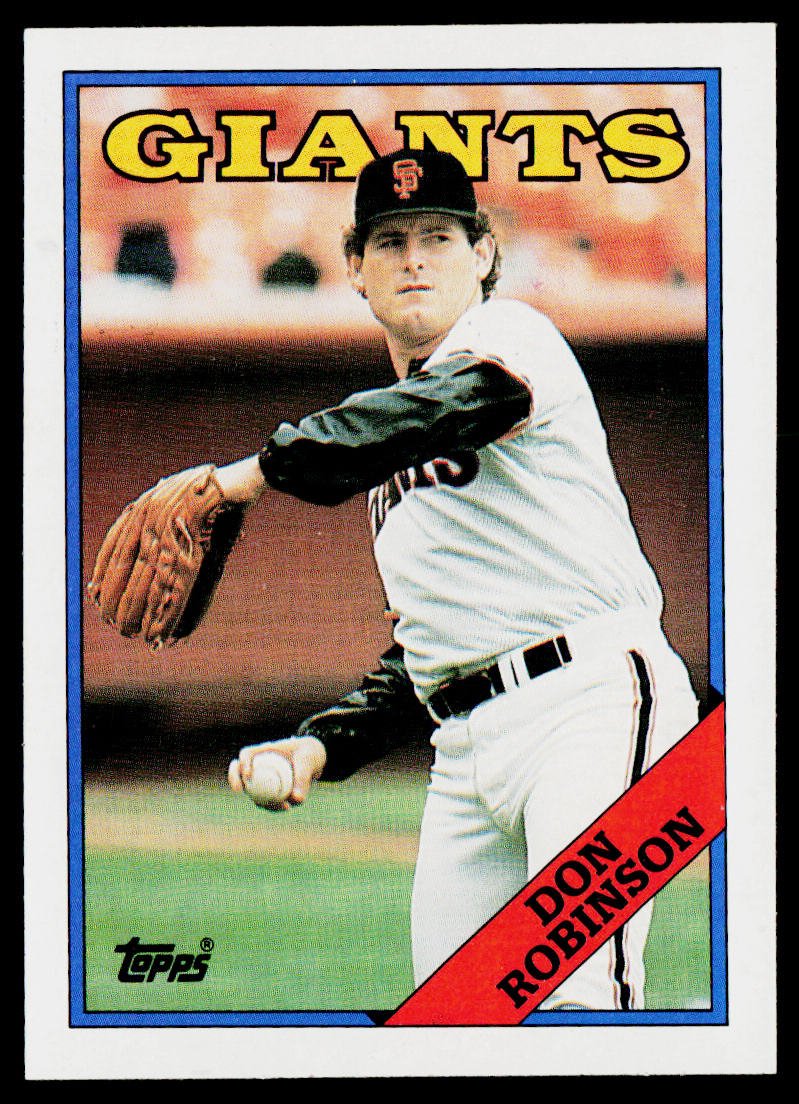 Don Robinson 1988 Topps #52 San Francisco Giants
