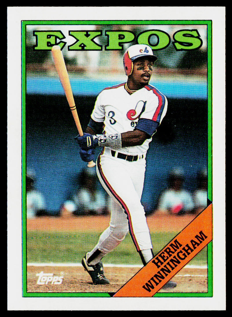 Herm Winningham 1988 Topps #614 Montreal Expos