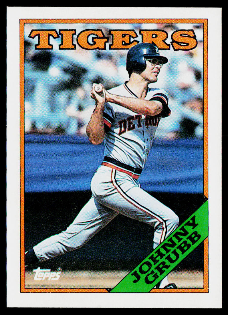 Johnny Grubb 1988 Topps #128 Detroit Tigers