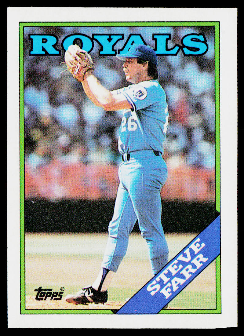 Steve Farr 1988 Topps #222 Kansas City Royals