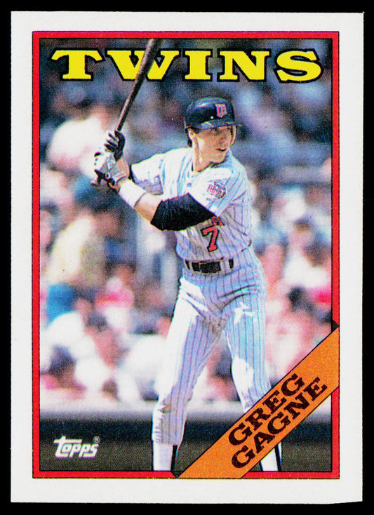 Greg Gagne 1988 Topps #343 Minnesota Twins