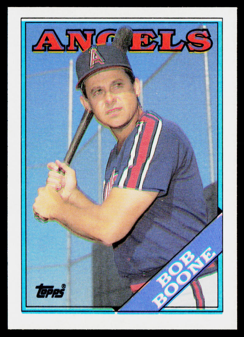 Bob Boone 1988 Topps #498 California Angels