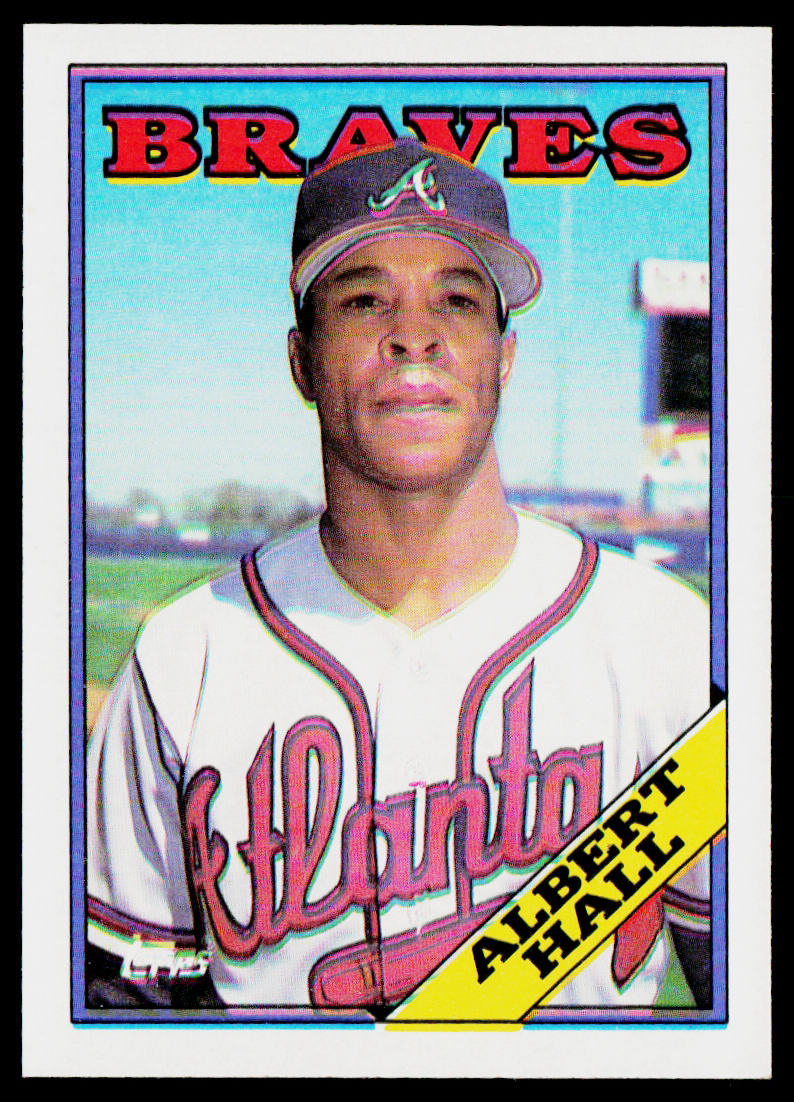 Albert Hall 1988 Topps #213 Atlanta Braves
