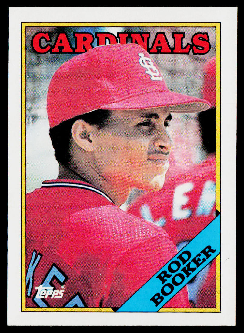 Rod Booker 1988 Topps #483 RC St. Louis Cardinals