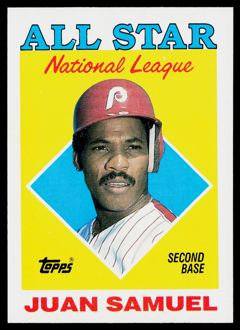 Juan Samuel 1988 Topps #398 Philadelphia Phillies