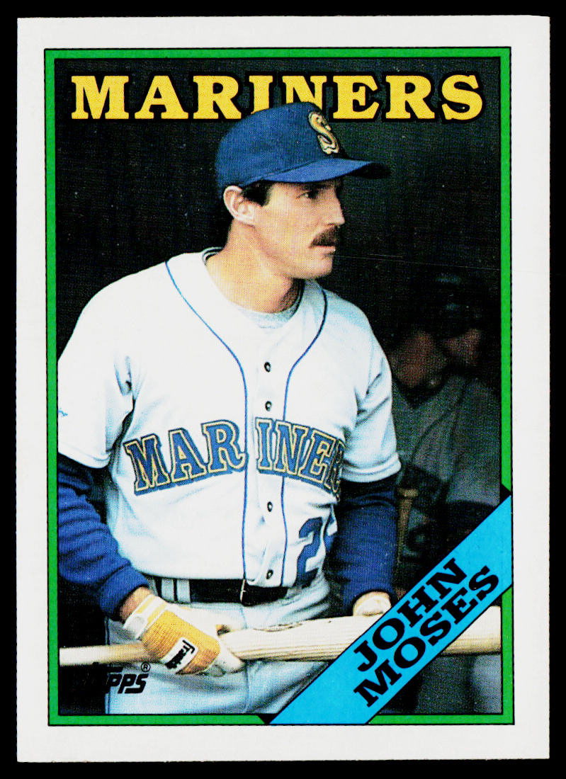 John Moses 1988 Topps #712 Seattle Mariners